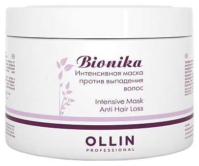 OLLIN Professional Bionika Интенсивная маска против выпадения волос, 200 мл, бутылка