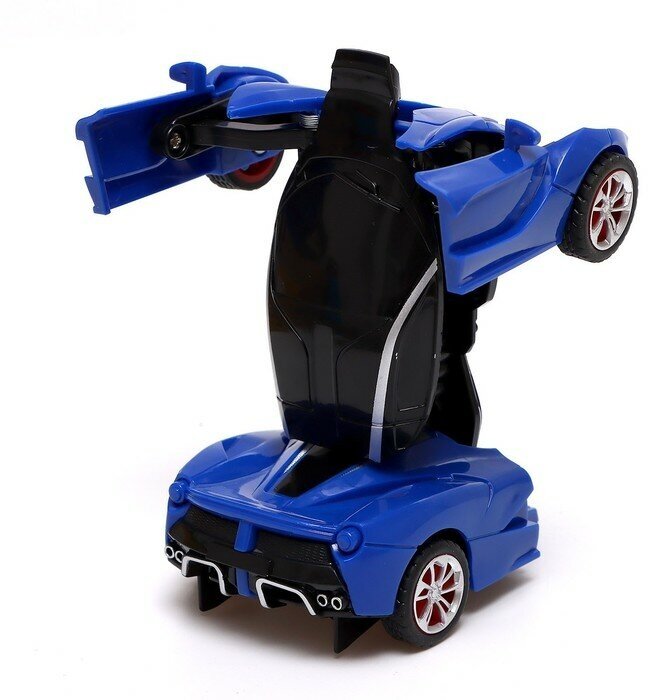 Автоботы Робот инерционный «Спорткар», трансформируется при столкновении, цвета микс