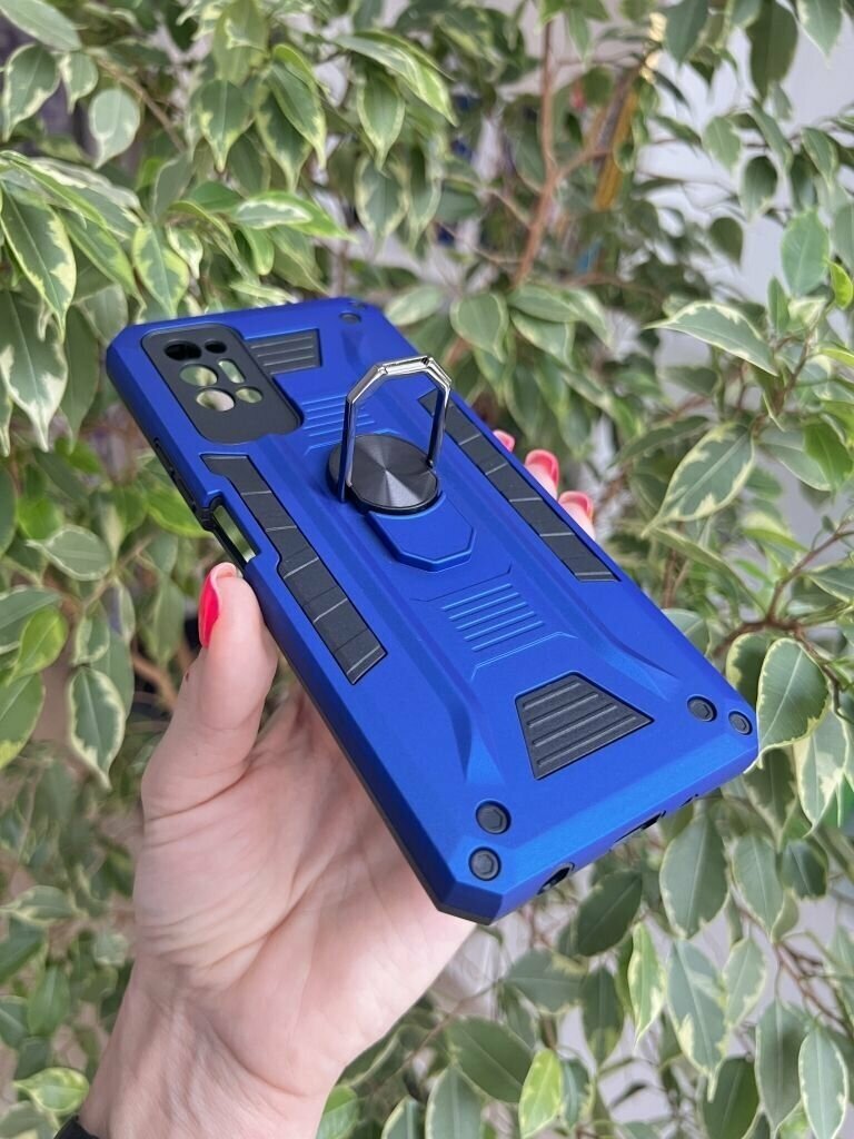 Чехол противоударный для Tecno Pova 2 / Техно Пова 2 military (Синий) — фото 1