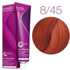 Londa Professional Стойкая крем-краска Londacolor Creme Extra Rich, 8/45 светлый блонд медно-красный, 60 мл