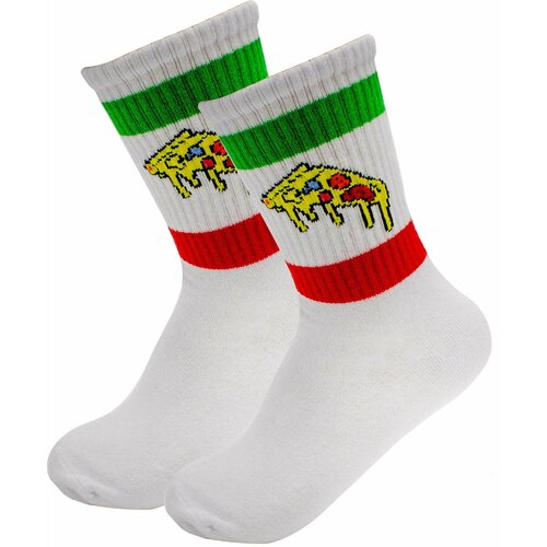 Носки CarnavalSocks, 90 den, размер 37-44, белый высокие мужские носки с полосками белые 40 46