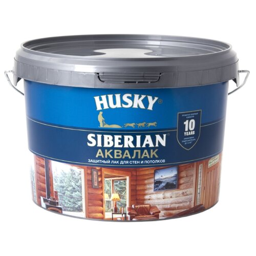 фото Лак HUSKY Siberian Аквалак 9 л