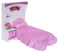 S+S Toys Набор мебели Спальная комната Уютная квартирка (ES-SR2236) розовый/фиолетовый/белый