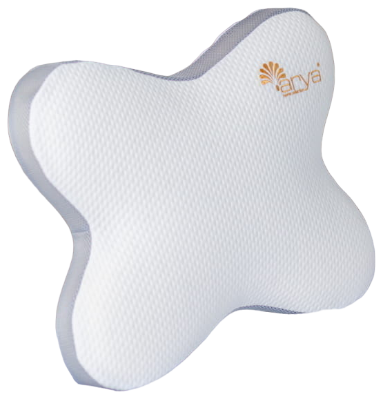 Подушка для сна с эффектом памяти для сна Arya Memory Foam в форме Бабочки 55X45X10 Papillon Белый - фотография № 1