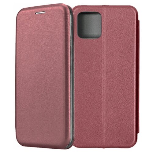 Чехол-книжка Fashion Case для Samsung Galaxy A03 A035 темно-красный чехол книжка для samsung galaxy a03 красного цвета с окошком отделением для карты магнитной застежкой и подставкой