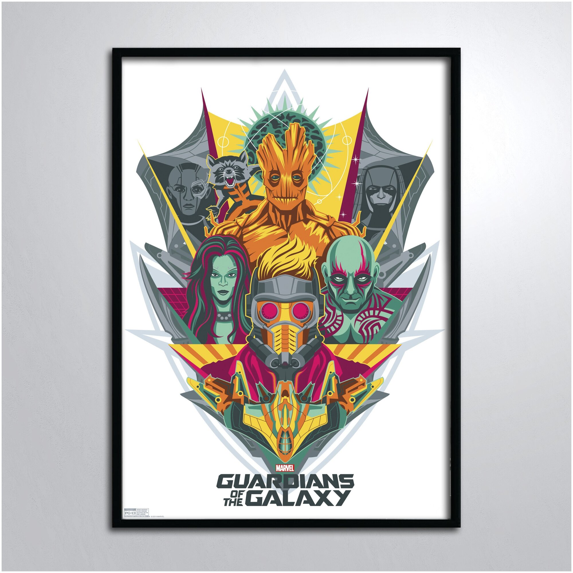 Постер в раме/Марвел Стражи Галактики Корабль Marvel Guardians of the Galaxy
