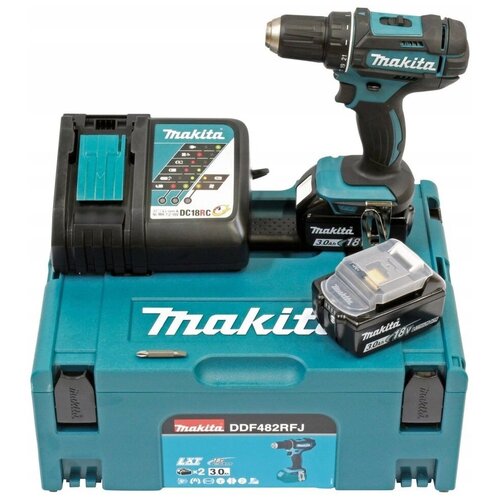 Аккумуляторная дрель-шуруповерт Makita DDF482RFJ 3300000₽