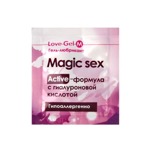 Крем-смазка Биоритм LoveGel M Magic Sex, 4 г, 4 мл, 1 шт. новый вибратор фаллоимитатор для пениса секс машинка игрушки для женщин и мужчин 18 взрослый пенис поддержка мастурбации 2 человека сем