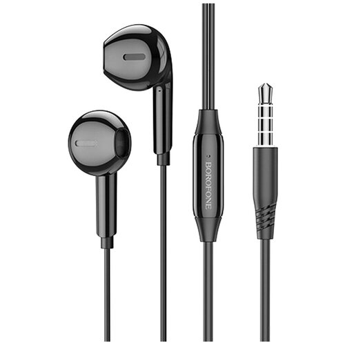 Наушники внутриканальные Borofone BM71 Light song Jack 35мм 12 м цвет чёрный 21700₽