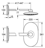 Верхний душ Grohe Rainshower 26450000