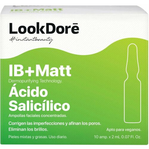 LookDore LOOK DORE IB MATT AMPOULE ANTI-IMPERFECTIONS SALICYLIC концентрированная сыворотка в ампулах для проблемной кожи лица 10х2мл