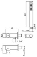 Ручной душ FIMA F2362CR