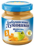 Пюре Бабушкино Лукошко морковь-яблоко (с 5 месяцев) 100 г, 1 шт