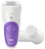 Эпилятор Braun 5-870 Silk-epil 5 белый/фиолетовый