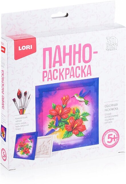 Панно-раскраска Lori 3D Art Колибри - фото №6