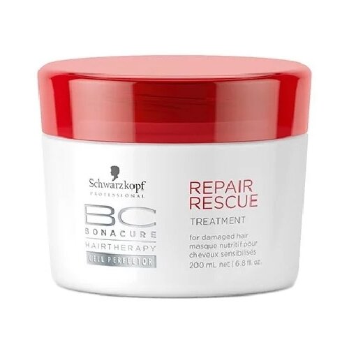 Schwarzkopf Professional Repair Rescue Маска для волос Спасительное восстановление, 200 г, 200 мл, банка schwarzkopf professional bonacure repair rescue шампунь для восстановления волос мицеллярный 250 мл