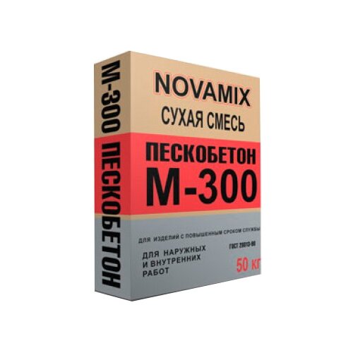 фото Пескобетон NOVAMIX М-300 50 кг