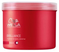 Wella Professionals BRILLIANCE Крем-маска для окрашенных жестких волос 150 мл