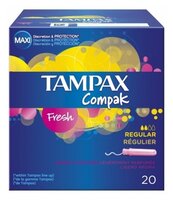 TAMPAX тампоны Compak Fresh Regular 20 шт.