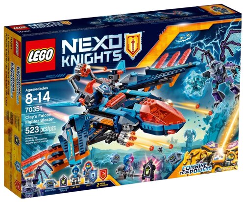 Конструктор LEGO Nexo Knights 70351 Истребитель Сокол Клэя, 523 дет.