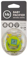 Пустышка силиконовая анатомическая Happy Baby Baby Pacifier 12-24 м (1 шт) голубой