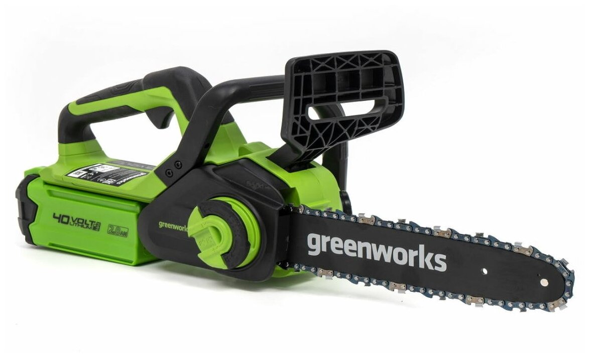 Пила цепная акк. G40CS30IIK2 Greenworks - фотография № 8