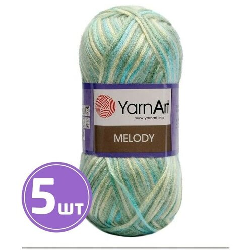 фото Пряжа yarnart melody (909), мультиколор, 5 шт. по 100 г