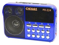 Радиоприемник СИГНАЛ ELECTRONICS РП-224 черный/синий