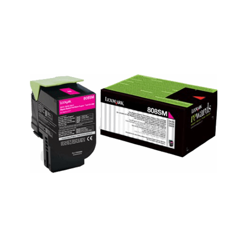 Картридж Lexmark 80C8SME, 2000 стр, пурпурный картридж 80c8hc0 cyan для принтера лексмарк lexmark laserprinter cx410 cx510