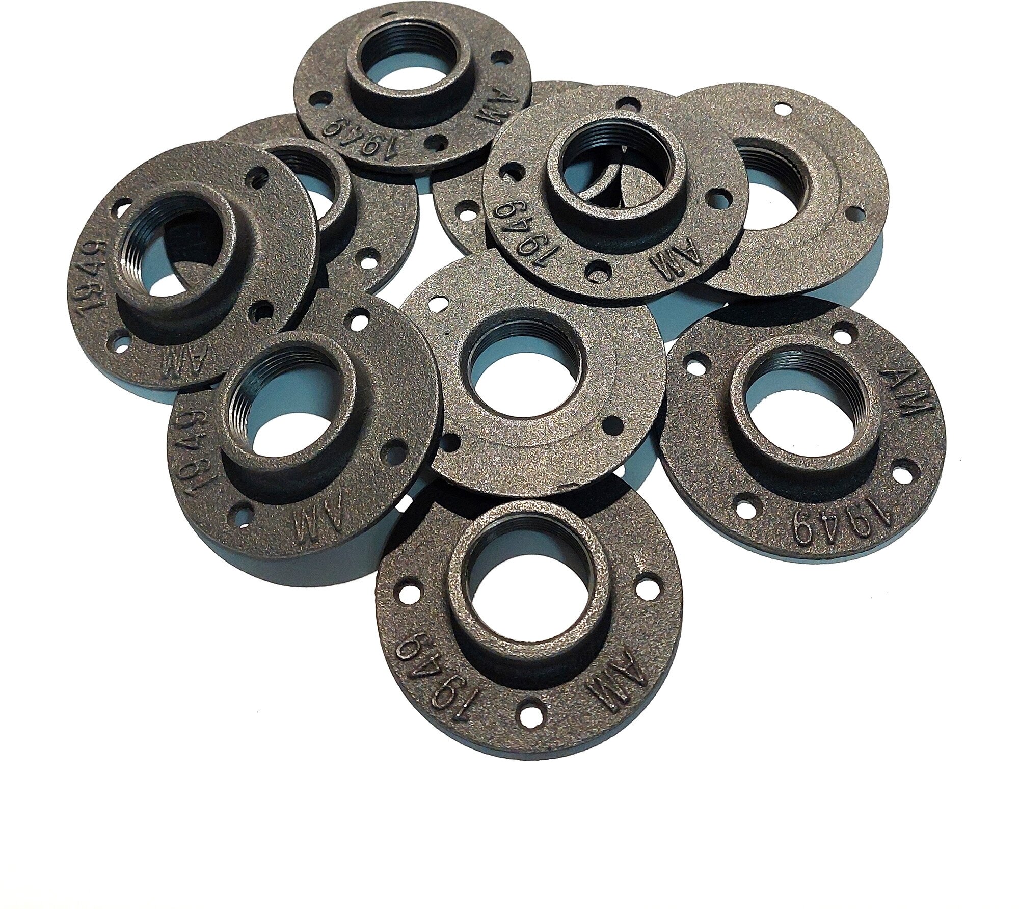 фото 10 шт. Фланцы лофт чугунные резьбовые 1 1/4 (ДУ32)