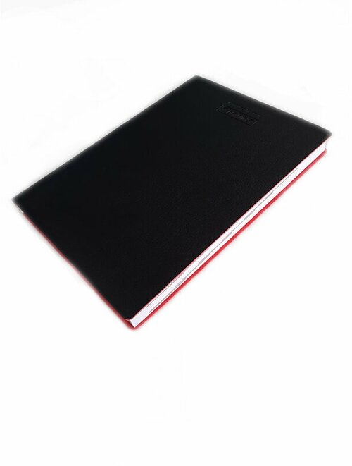 Ежедневник недатированный Brunnen Агенда Флэкси, мягкая гибкая обложка, кожзам, А5 Черный/красный
