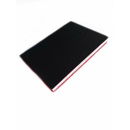 Ежедневник недатированный Brunnen Агенда Флэкси, мягкая гибкая обложка, кожзам, А5 Черный/красный обложка черный красный