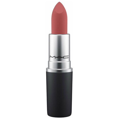 MAC помада для губ Powder Kiss Lipstick увлажняющая матовая, оттенок Brickthrough mac помада для губ powder kiss lipstick увлажняющая матовая оттенок sultriness