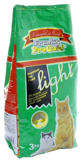 Корм Frank's ProGold для кошек, склонных к полноте (Light 29/12), 3 кг - фотография № 2