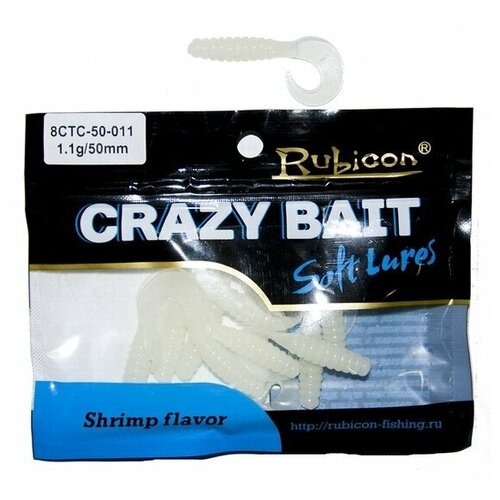 Съедобная силиконовая приманка RUBICON Crazy Bait CTC 1.1g, 50mm, цвет 011