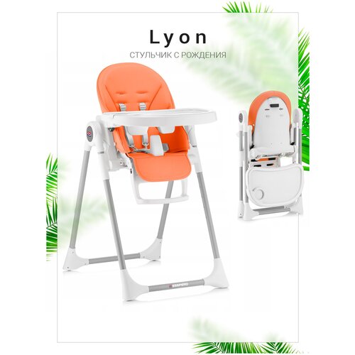 Стульчик для кормления Esspero Lyon GL, Orange стульчик для кормления esspero lyon gl red