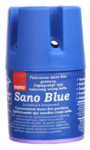 SANO Blue Гигиеническое мыло для бочка унитаза 150 гр - фотография № 3