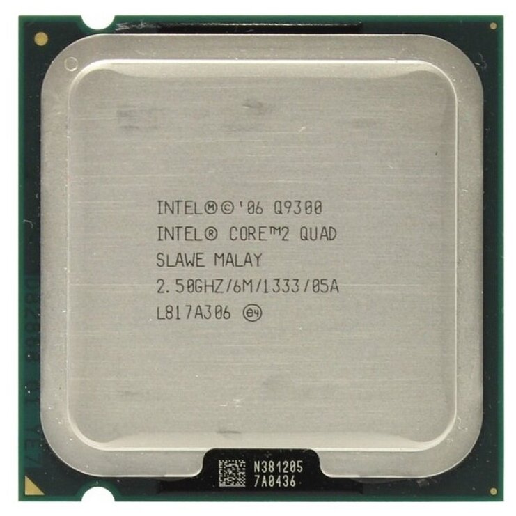 Процессор Intel Core 2 Quad Q9300 (2,5 ГГц, LGA 775, 6 Мб, 4 ядра) OEM