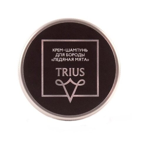 фото Trius крем-шампунь для бороды ледяная мята, 50 г, 50 мл