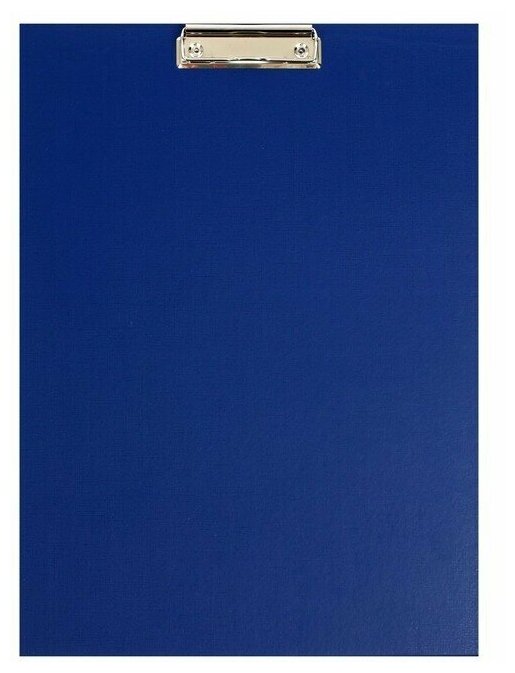 Планшет с зажимом А3, 420 х 300 мм, бумвинил, цвет синий (клипборд)