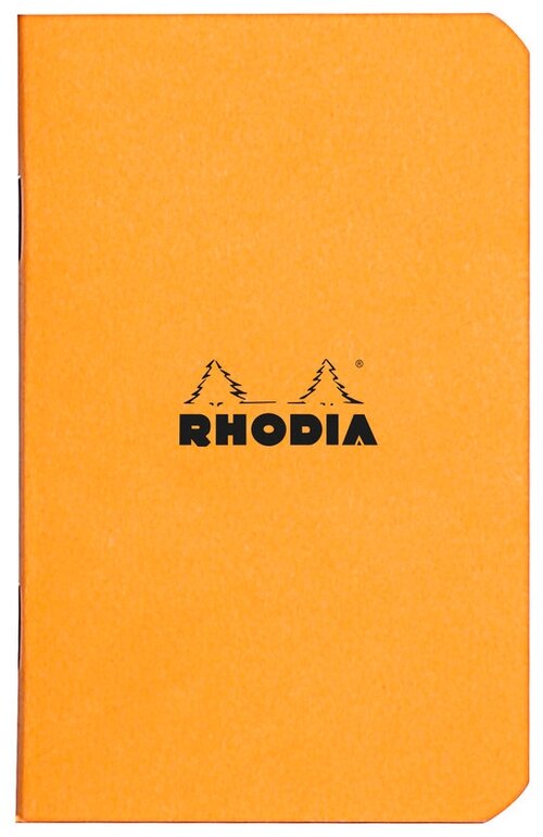 Тетрадь Rhodia Classic, A7, клетка, 80 г, оранжевый, 2 шт./уп.