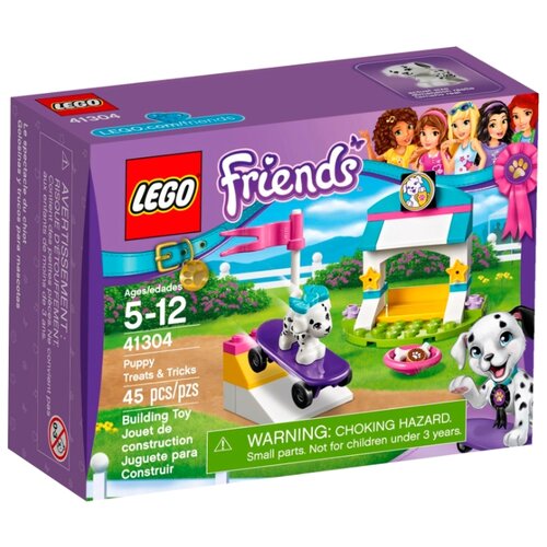 Конструктор LEGO Friends 41304 Щенячий скейт-парк, 45 дет. конструктор lari bela friends 10600 выставка щенков скейт парк 45 дет