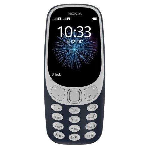 Телефон Nokia 3310 (2017), 1 SIM, темно-синий