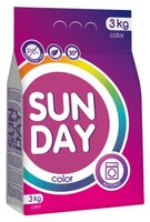 Стиральный порошок SUNDAY Для цветного (автомат) 3 кг пластиковый пакет