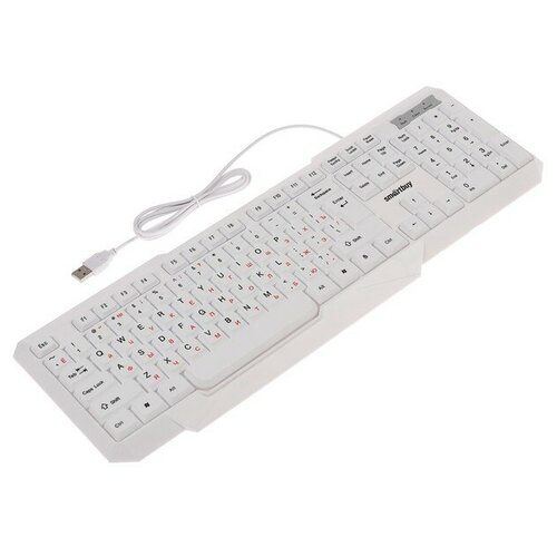 Клавиатура Smartbuy ONE 333 проводная мембранная 104 клавиши подсветка USB белая 139800₽