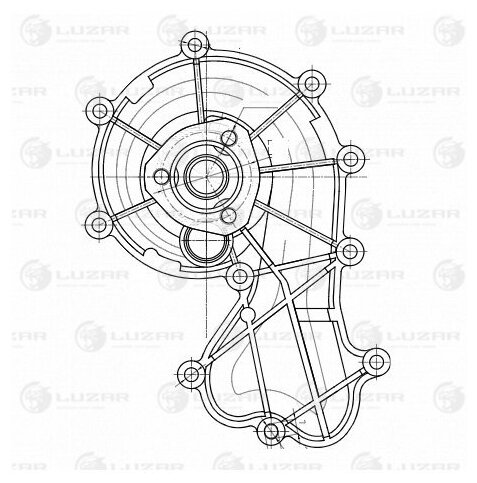 Помпа VAG Touareg 10-, Audi Q7 06- 3.0TDI (EA897) Luzar