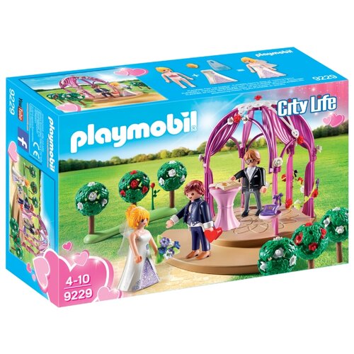 фото Набор с элементами конструктора playmobil city life 9229 свадебный шатер