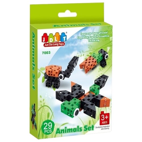 Конструктор JDLT Animal Set 7003 Насекомые, 29 дет. конструктор jdlt diy and build 7510 892 дет