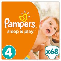 Pampers подгузники Sleep&Play 4 (8-14 кг) 68 шт.