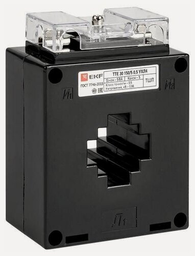 Изображение товара Трансформатор тока ТТЕ 30 200/5А кл. точн. 0.5 5В. А EKF tte-30-200/tc-30-200